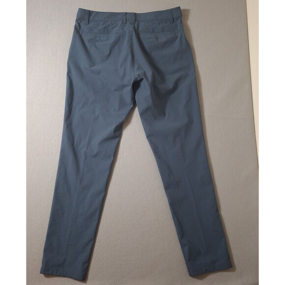 Rhone Commuter Slim Pants Men's 34x33 Dark Teal Performance Stretch Dress Work - Picture 12 of 13
